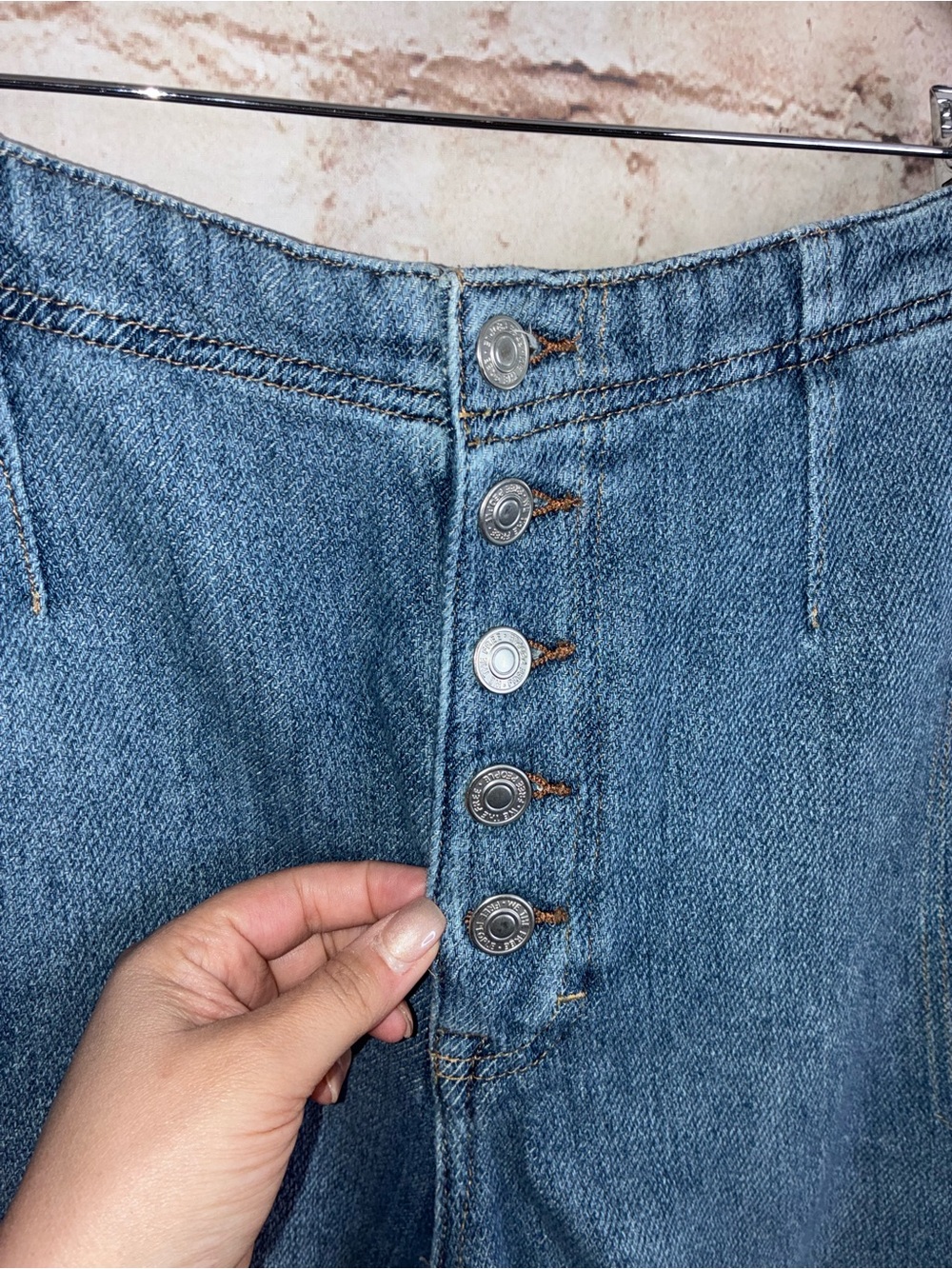 Free People Osaka Barrel Leg Jeans Size 27 - Picture 5 of 10